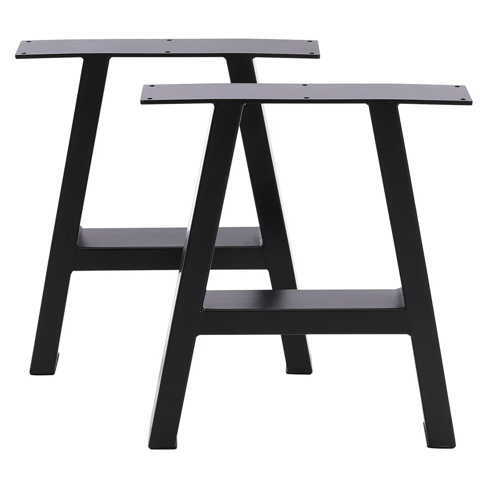 Set of 2 Metal Table Bench Legs Frames A-Frame Steel Base Stands, 35x40CM