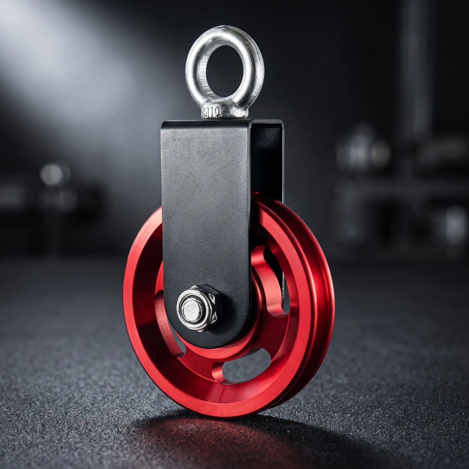 Gym Cable Pulley Wheel Long-Lasting Pulley Wheel with Bracket Hardware Smooth-Rolling Sealed Bearings for Fitness Enthusiasts