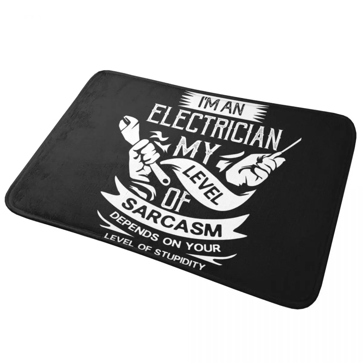 Funny Lineman Quote Electrician Engineer Anti-slip Doormat Floor Mat Carpet Rug for Kitchen Entrance Home Bathroom Footpad Mats