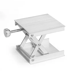 Mesa elevadora de nivel láser, maquinaria de carpintería portátil móvil, mesa elevadora de enrutador, soporte Manual ajustable de aleación de aluminio