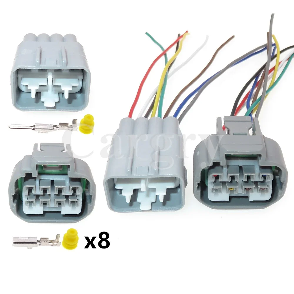 

1 Set 8P 7283-1288-40 Auto Lamp Cable Connector AC Assembly Car Headlight Wiring Terminal Waterproof Socket For Toyota