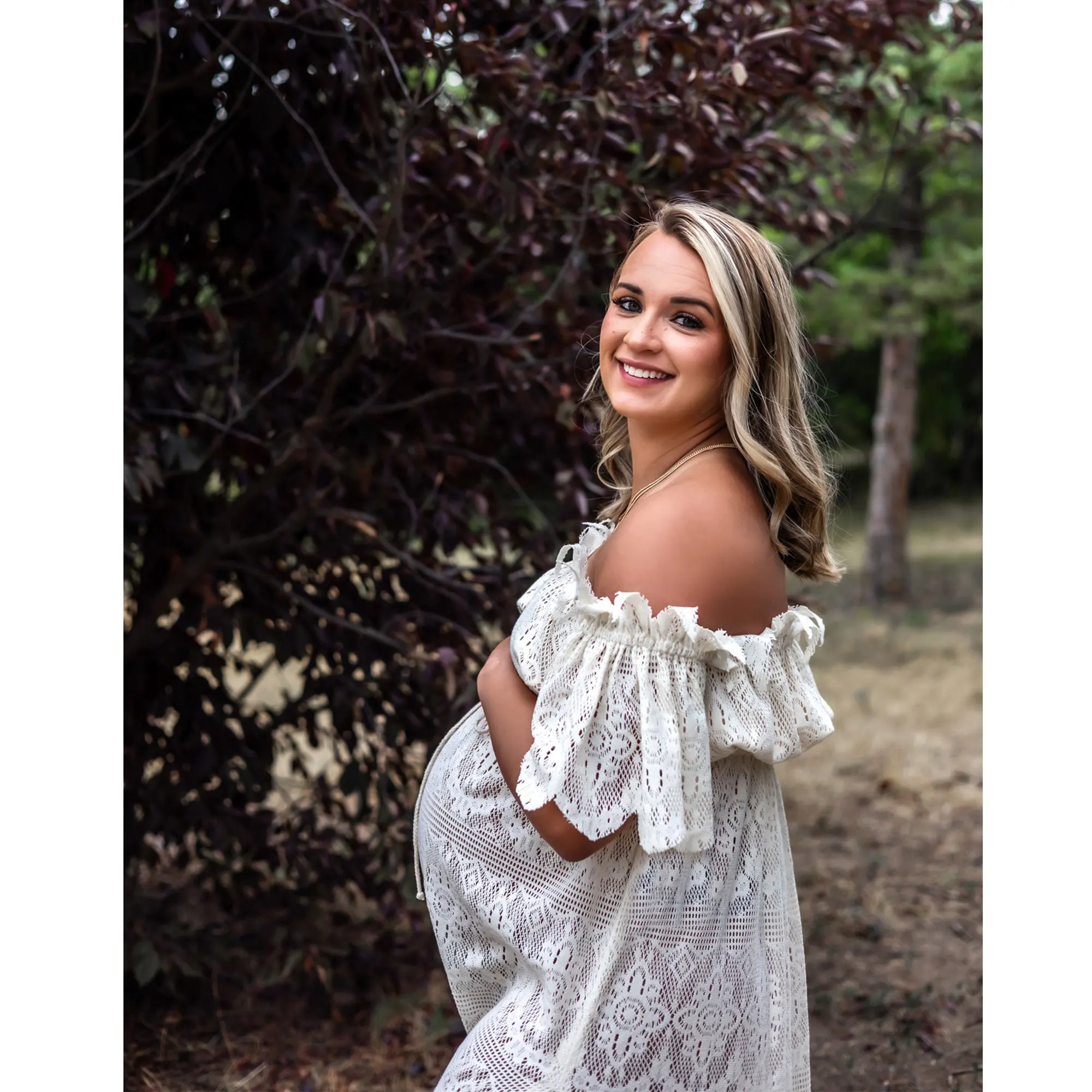 Don & Judy-Robe de mariée bohème en dentelle, tenue de soirée, grande taille, pour femmes enceintes