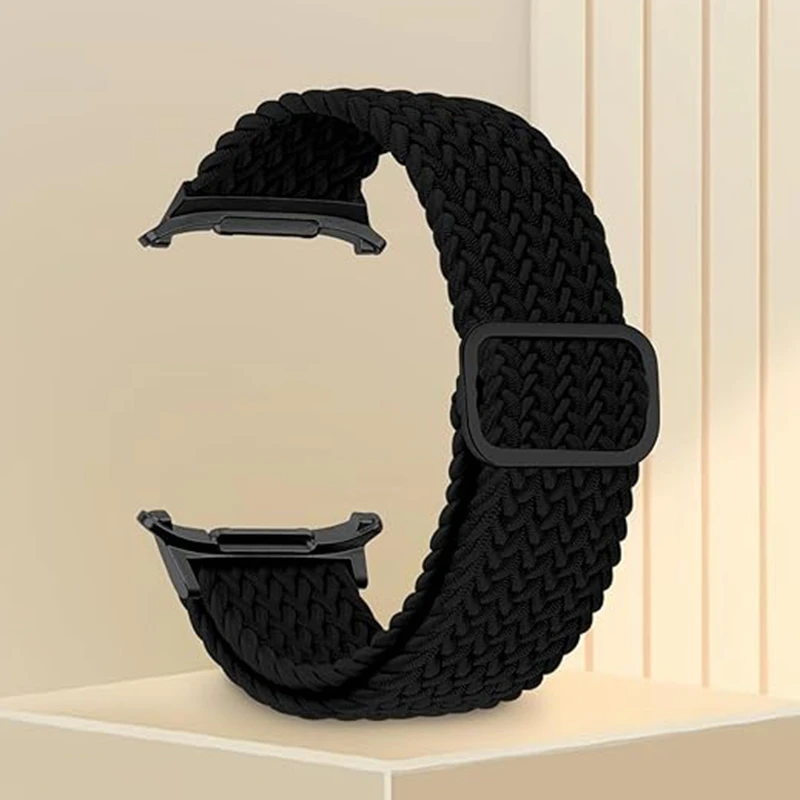 Geflochtene, dehnbare Schlaufe für Samsung Galaxy Watch 8/8, klassisches Band für Damen und Herren, Sport-Nylon-Ersatz für Galaxy Ultra 2025, Band