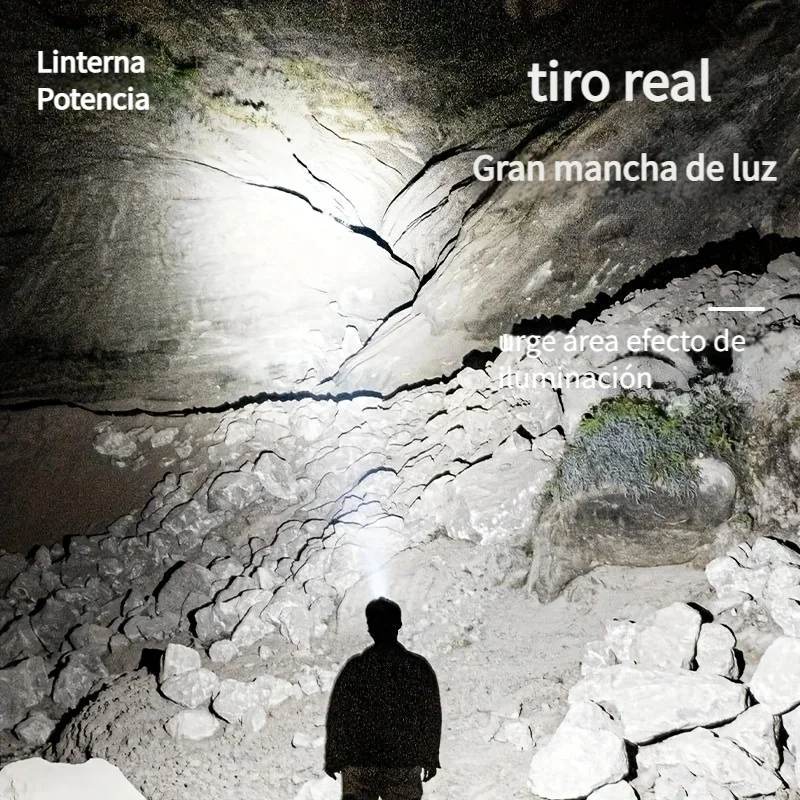 1PC, Rechargeable Headlights, Portable 5LED Flashlight, Work Light, Travel, Camping, Fishing, Hunting Fishing Camping Headlights