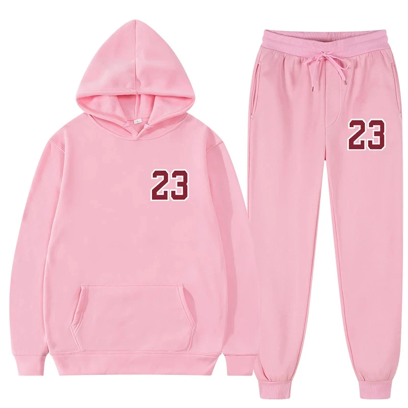 Hoodies + Sweatpants Men\'s Sports Set Male Suit Women\'s Tracksuit Women Groups Sweatshirts for Men Sport Pants 2 Piece Brand