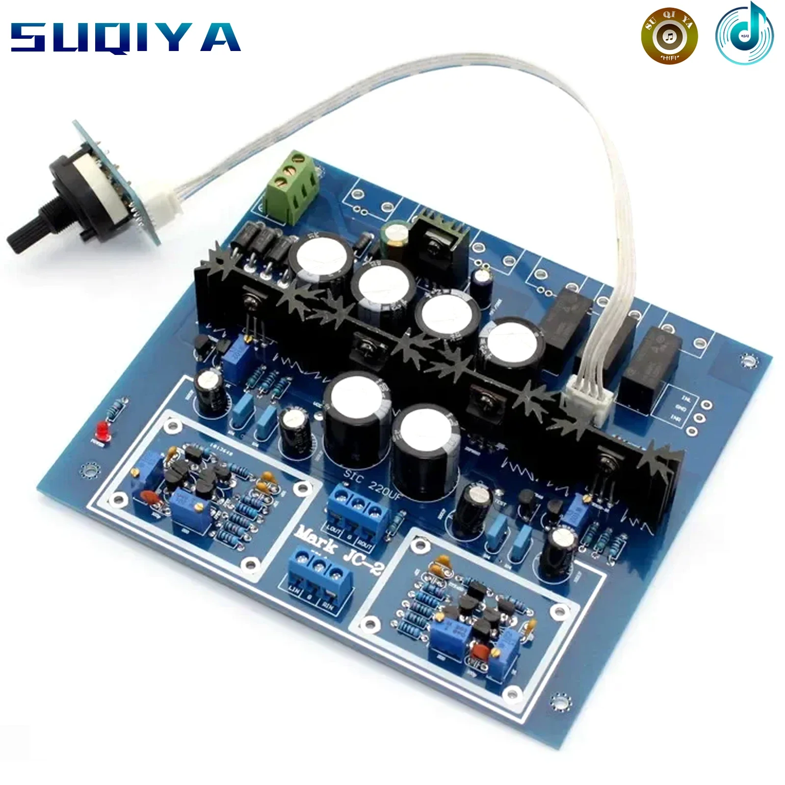 

ZTX550 ZTX450 K364 J104 IRF610 IRF9610 HIFI JC-2 Preamplifier Board With 3 Ways Input Switch Preamp Board