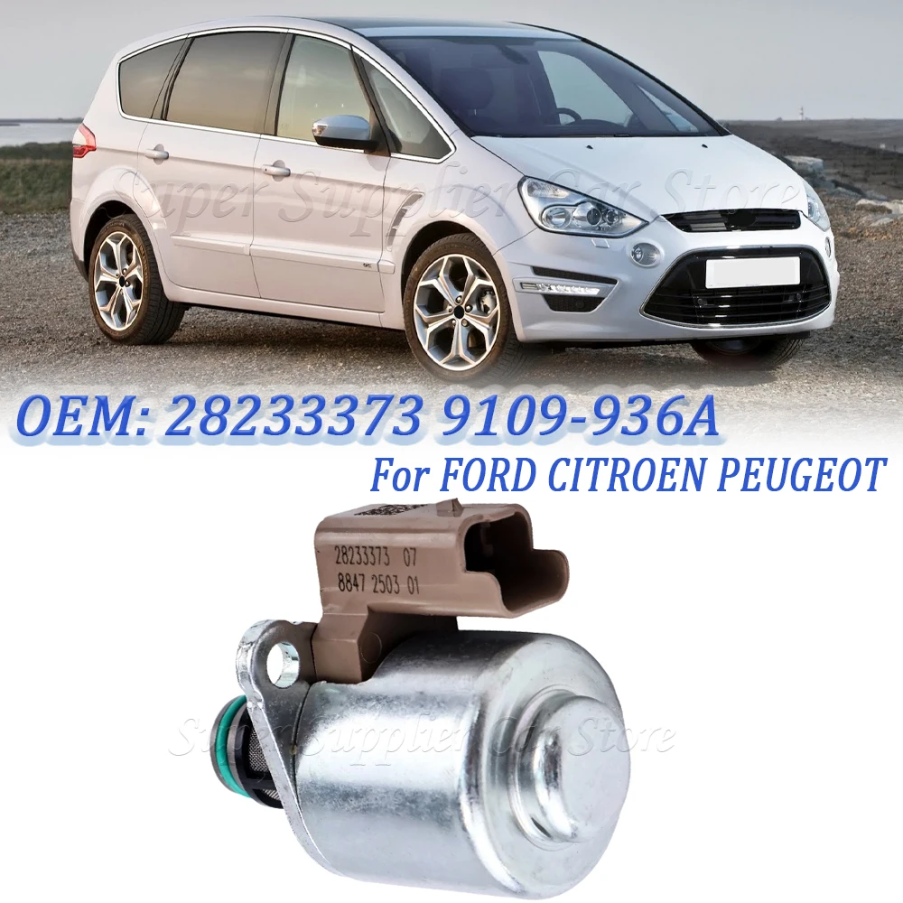Válvula solenóide de medição de combustível de carro, para ford citroen peugeot, regulador common rail, válvula de controle, válvula de medição 28233373 9109-936a