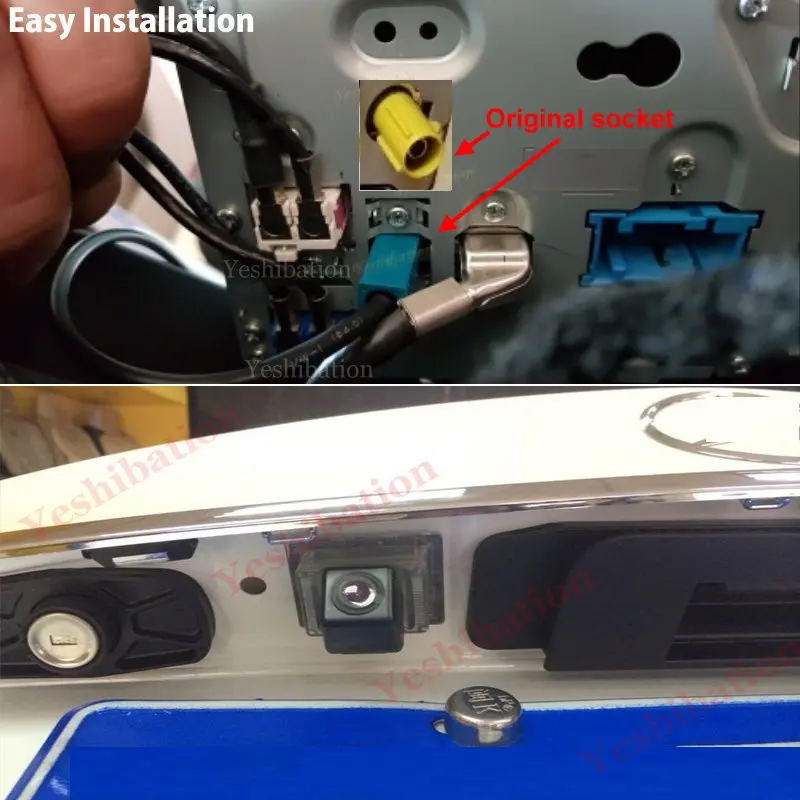 Car Rear View Reverse Backup Camera For MB Mercedes Benz C Class W204 2007~2014 -  RCA & Original Screen Compatible
