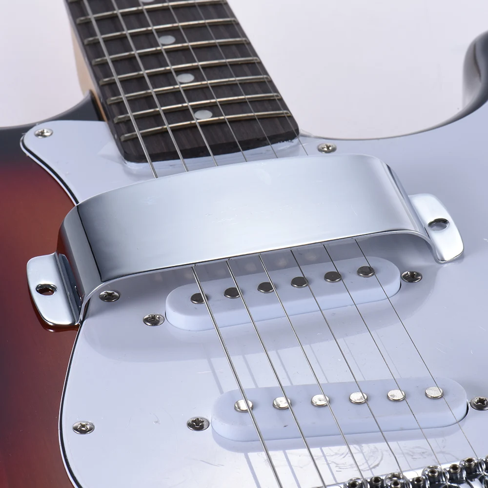 Chrome Plated Steel Pickup Cover Protector for Jazz Bass Electric Bass Guitar Part Replacement