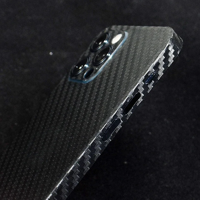 3D Carbon Fiber Skins Film Wrap Phone Back Sticker For iPhone 13 Pro Max 12 Mini SE 2020 11 Pro Max XS MAX XR X 8 7 6S Plus Skin