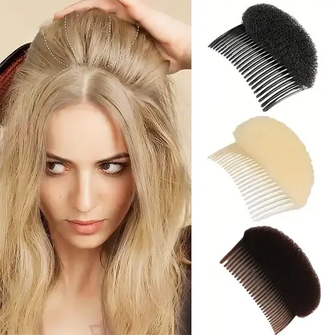 Almohadillas para el cabello esponjosas para aumentar el volumen del cabello, pinzas para el cabello, esponja práctica para el cabello, accesorios de peluquería para mujeres y niñas