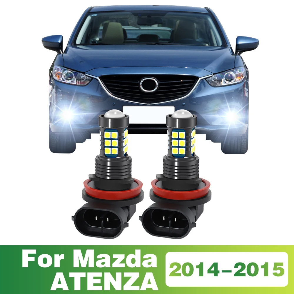 

2 Pcs LED Lamp Car Front Fog Light For MAZDA ATENZA 2014 2015 Accessories