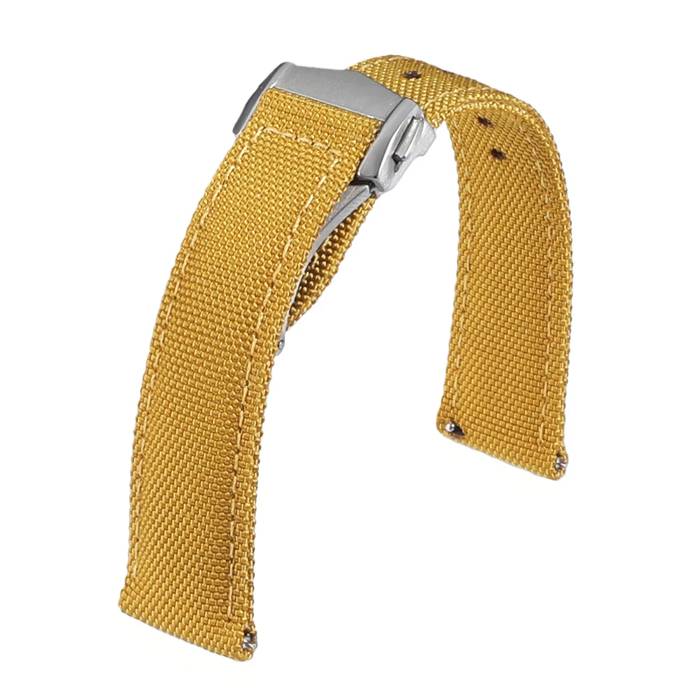 Neues Sailcloth-Uhrenarmband mit Schnellverschluss, Faltschließe, 20 mm, 22 mm, wasserdichtes Nylon-Uhrenarmband für Omega für Herren