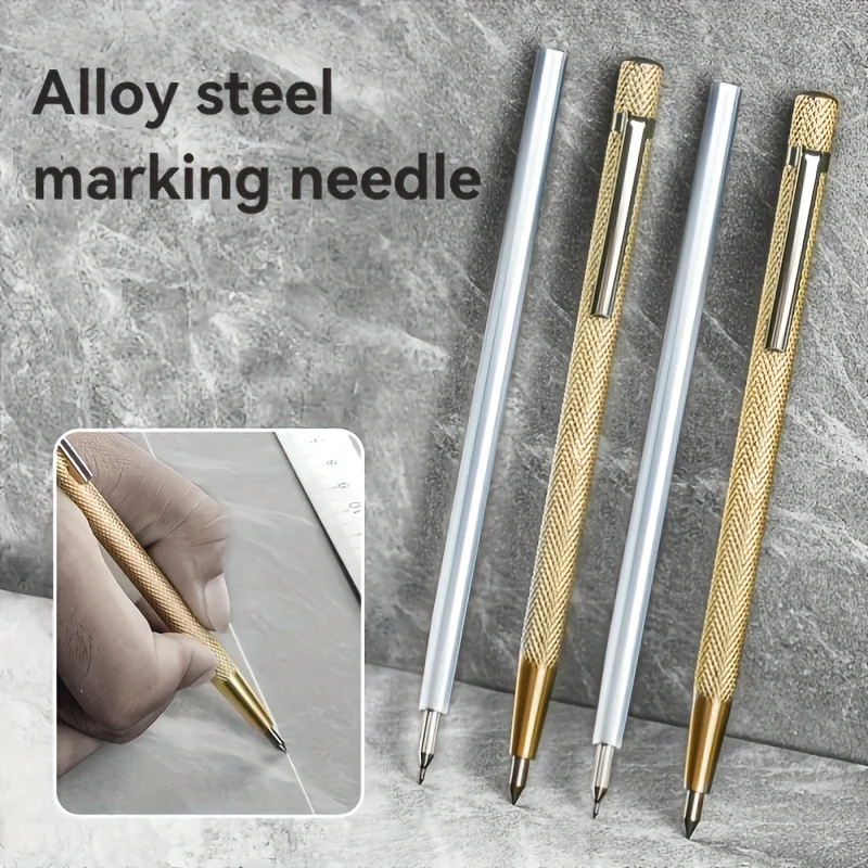 4pcs Tile Glass Wood Ceramics Metal Golden Welding Marking Engraving Tools Scriber Engraved Pen