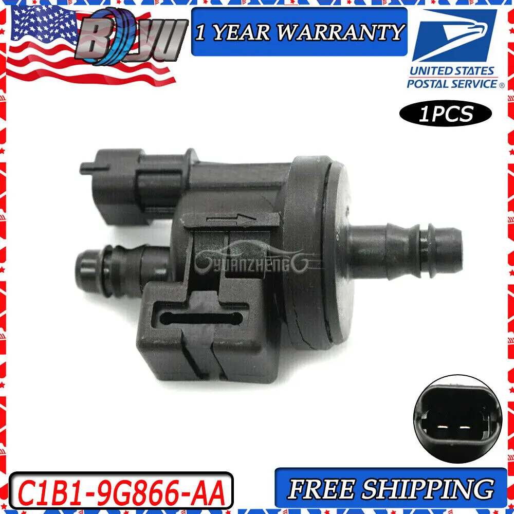 1pcs Purifying Exhaust Steam Solenoid Valve C1B1-9G866-AA For Ford Fiesta Focus Fuel Purge Valve 0280142517 C1B19G866AA