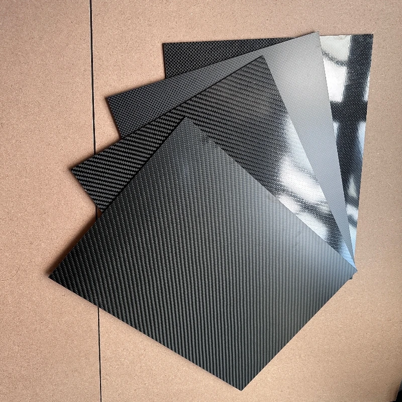 500x500mm 3K Surface Carbon Plate Panel Sheets High Composite Hardness Material Pure Carbon Fiber Board 0.5mm-5mm thickness