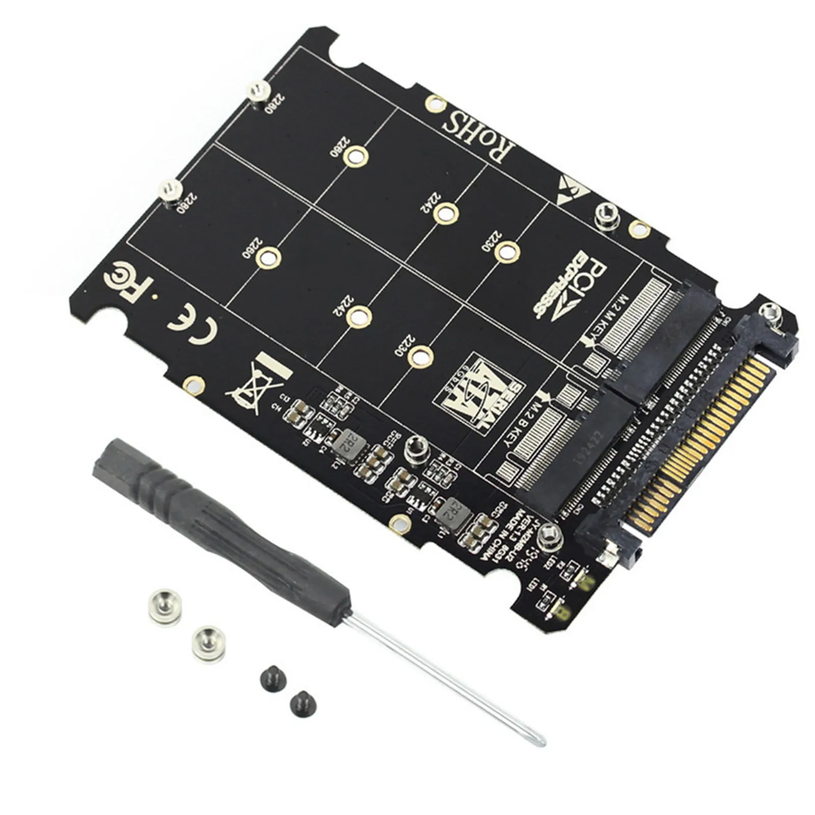 

2 в 1 M.2 NVMe SATA-Bus NGFF SSD Zu PCI-e U.2 SFF-8639 адаптер PCIe M2 Konverter