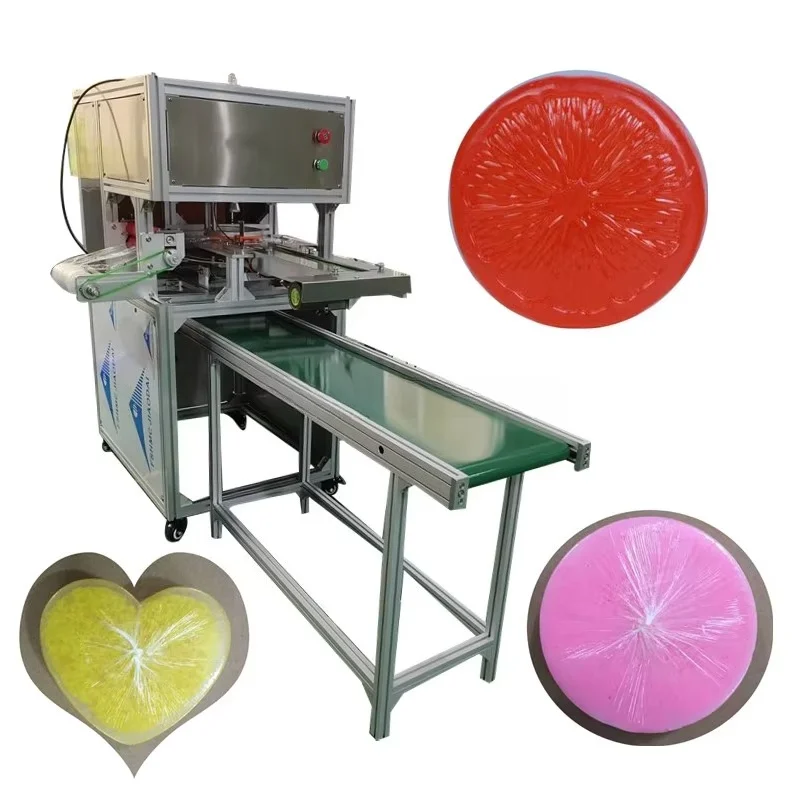 Customized PE Plastic Film Wrapping Equipment For Hotel Laundry Bar Soap Stretch Shrink Packaging Machine