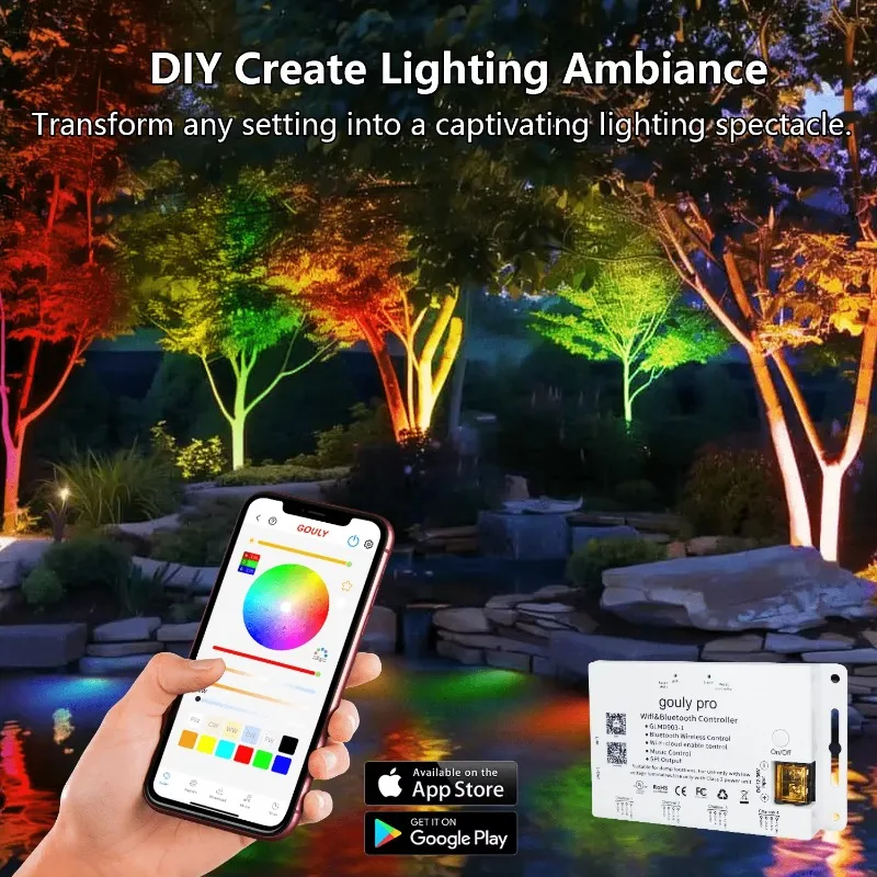 Tree hug lights are suitable for landscaping, streets, and artificial palm tree decoration