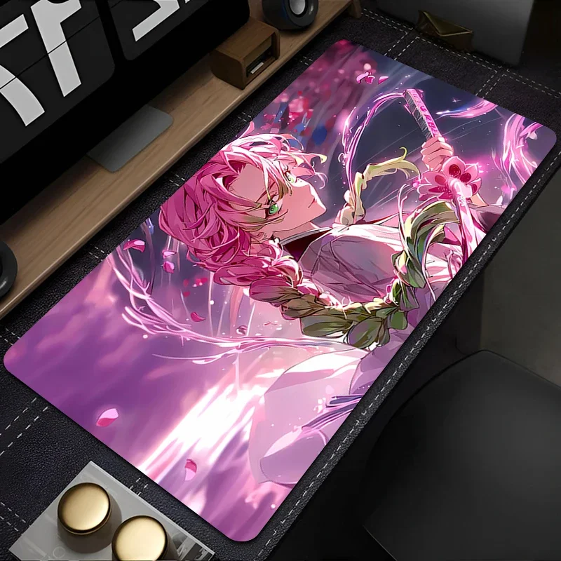 Mouse Pad Non-Slip Rubber mousepads Game player notebook computer Pad table mat PC carpet Demon Slayer Kanroji Mitsuri Mousepad
