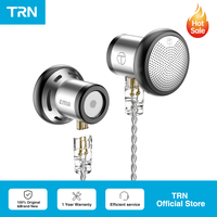 New TRN EMA 14.2mm Dynamic Driver In Ear Earphone Bass Metal Flat Head Plug Earburd Replaceable Headset T350 MT4 For Xiaomi