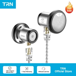 TRN-auriculares intrauditivos con controlador dinámico, dispositivo de audio de 14,2mm, con enchufe de cabeza plana de Metal, reemplazable, T350, MT4, para Xiaomi, EMA