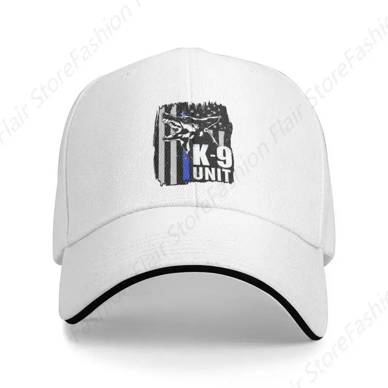 Gorra de béisbol clásica de Pastor Alemán para hombre y mujer, gorro ajustable de perro de policía K9 para adultos, sombrero de papá para exteriores