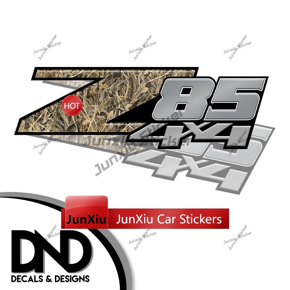 2-teiliges Set Z85 4x4 Offroad-Aufkleber Z71 Schwarz 4x4 Metallic Wild verschiedene Farben Offroad-Truck-Aufkleber Z71 Schwarz Pink Camo – Detail 14