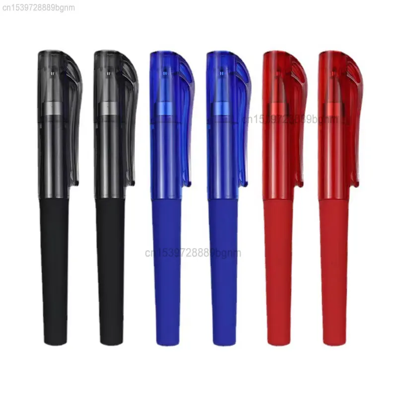 3/6Pcs Portable Mini Gel Pen Pocket Size 0.5mm Bullet Tip Blue Black Ink Refill Office School Small Signature Writing Stationery