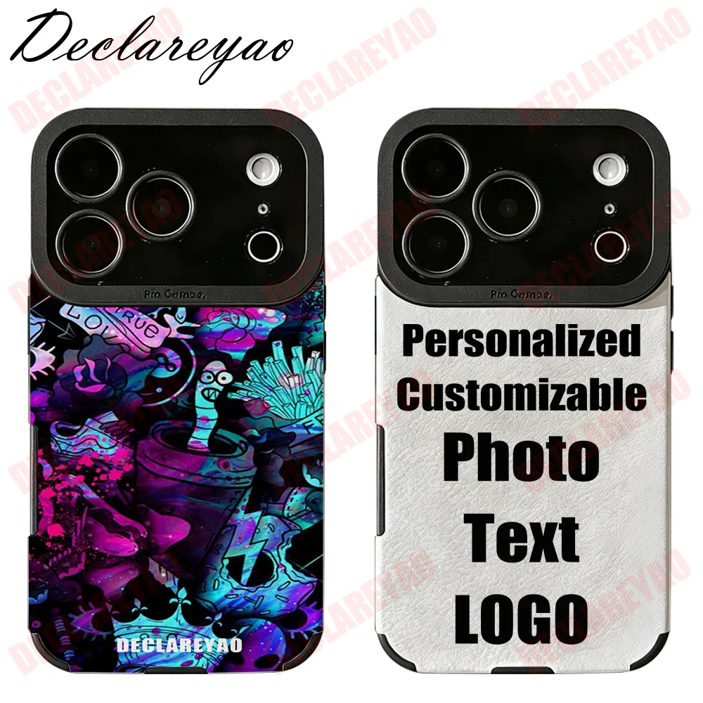 Coque Souple Personnalisée en TPU Mat avec Photo et Nom DIY pour iPhone 17 Pro Max Air 16 Plus 15 14 13 12 11 X Xs XR Antichoc