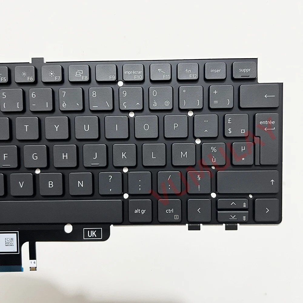 Imagem -05 - Azerty-teclado Retroiluminado para Dell Latitude 7440 2023 P174g 7640 0jp3w9 0h3dht H3dht Sn2b01b20 Jp3w9 Sn2b01b20 Francês