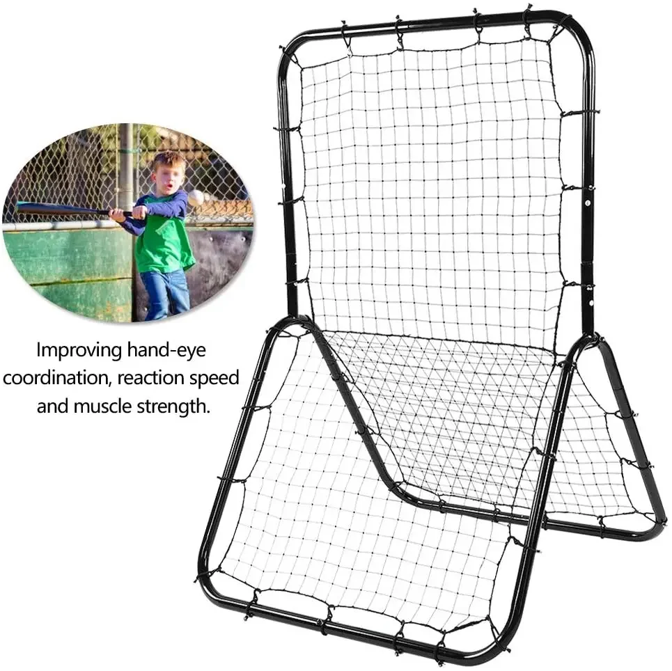 Heavy Duty Practice Rebounder Net Portable Backboard for Indoor Outdoor Training