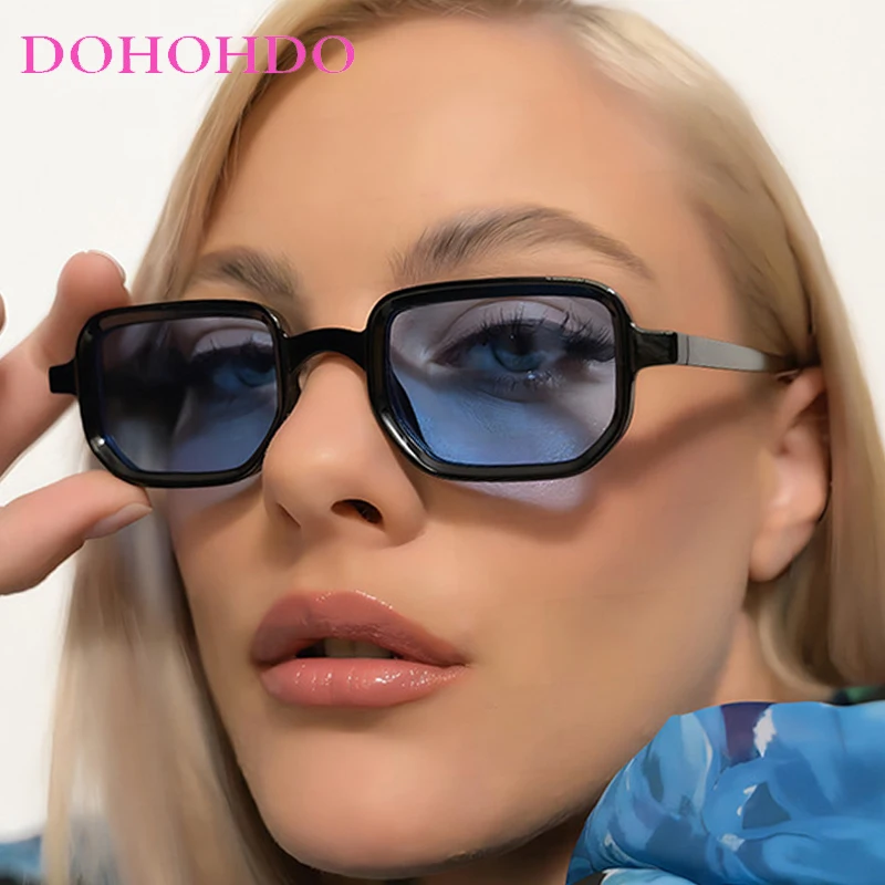 

New Trendy Retro Men Small Square Sunglasses For Women Luxury Brand Design Sun Glasses New Fashion Summer Traveling Shades UV400