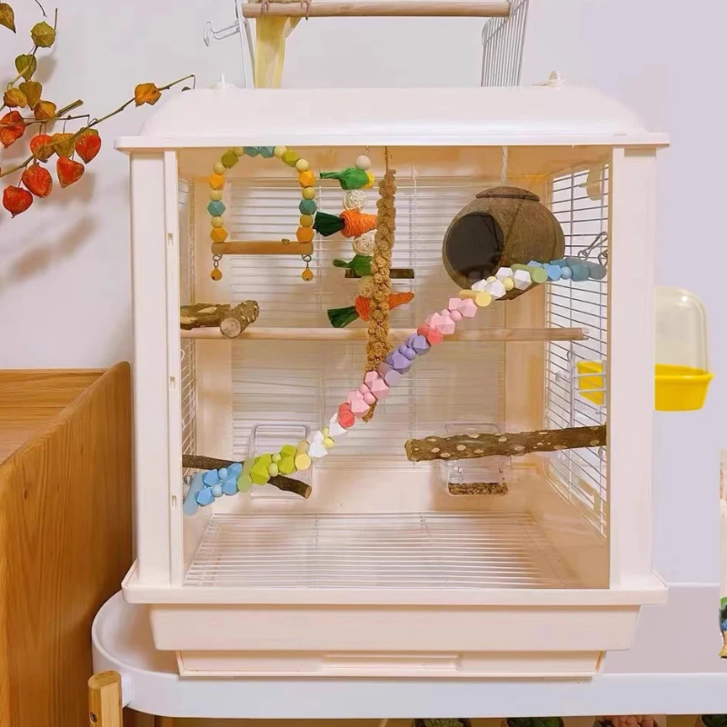 Parrot Canary Bird Cage Cover Hammock Palomas Hamster Mochila Birdcage Accessories Feeder Gabbia Per Uccelli Pet Supplies CY50BC