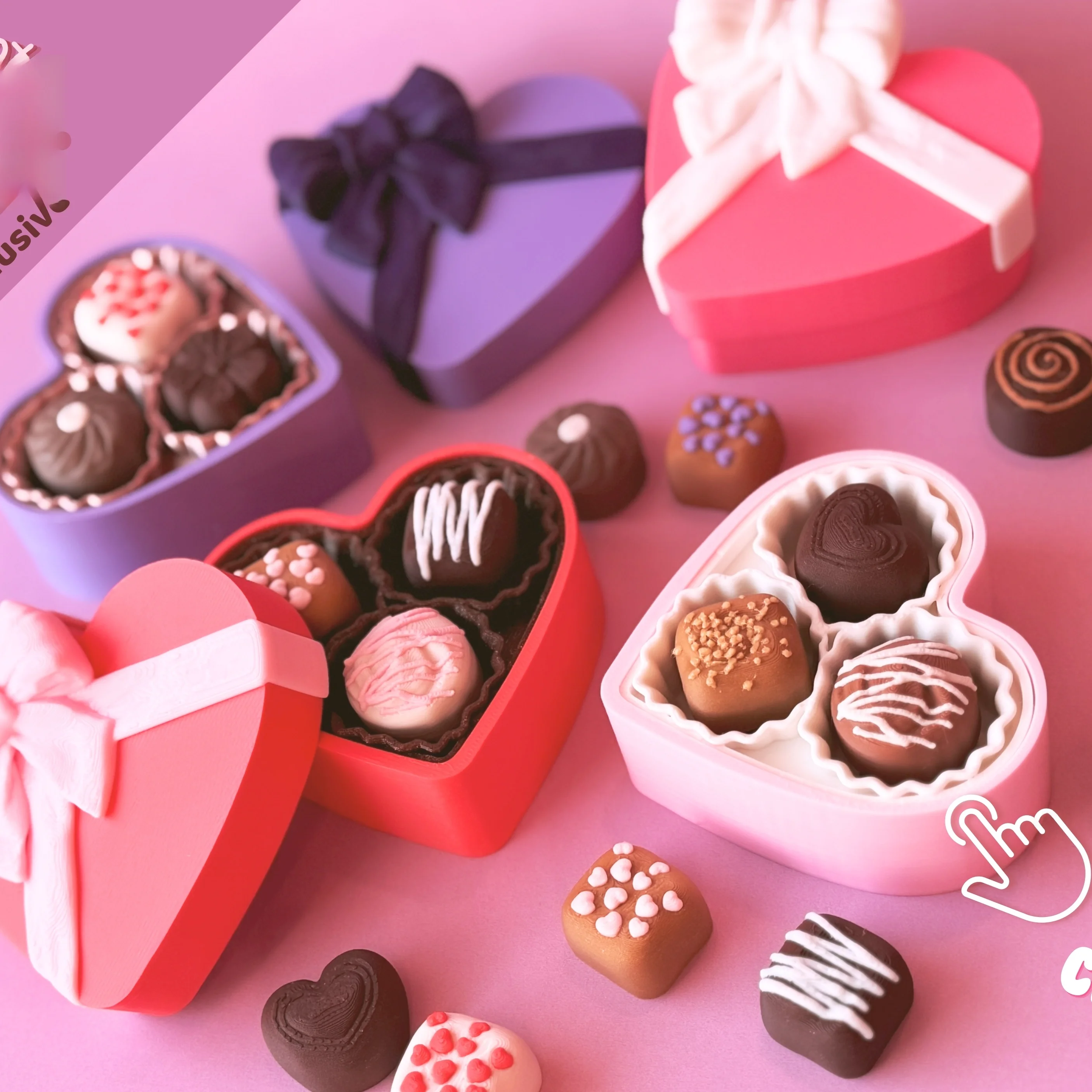 3D Printing Online Service - High Quality Cute Heart Shaped Stress