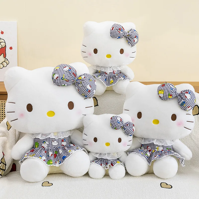 30 ซม.Hello Kitty อะนิเมะการ์ตูนน่ารักตุ๊กตาของเล่น Sanrio Plushier หมอนนุ่มตกแต่งห้องตุ๊กตาของขวัญวันเกิดสําหรับเด็กผู้หญิง