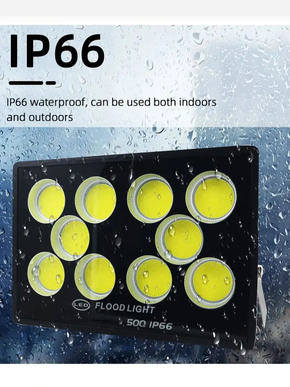 NONE Réflecteur LED Sporlight pour projecteurs extérieurs 220V 50W 100W 200W 300W 400W 500W IP65 projecteur de jardin projecteur LED jardin 3