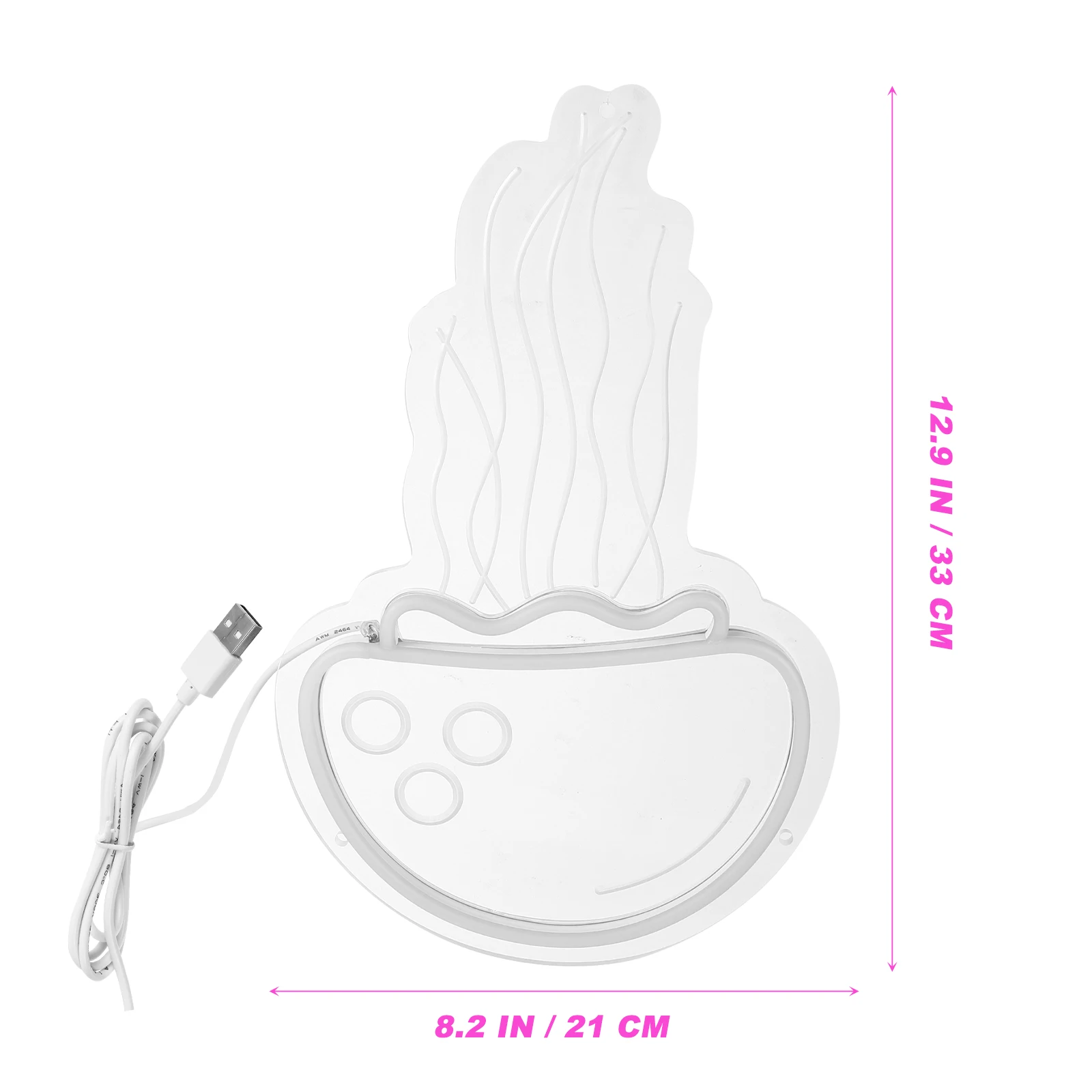 

Cute Jellyfish Neon Lamp USB Charged Led Night Light Desk Decor Bedroom Office Cafe Bar Party