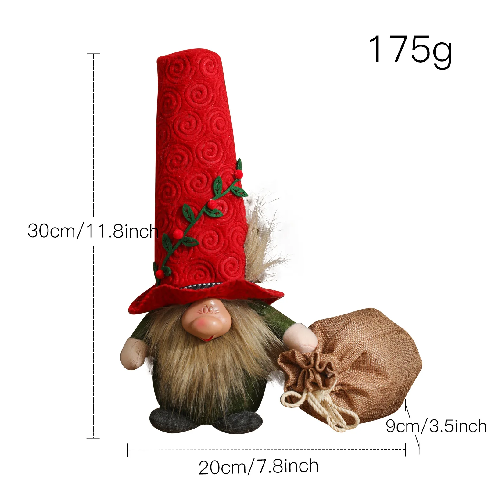 2024 Christmas Faceless Gnome Santa Xmas Tree Hanging Ornament Doll Decoration for Home Happy New Year Christmas Ornaments