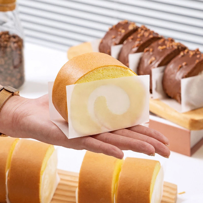 Cake Roll Separation Paper Hand -grabbed Paper Baking Oil Oil -proof Paper Cake Rolls Side Paper Decorative Paper Packaging Box