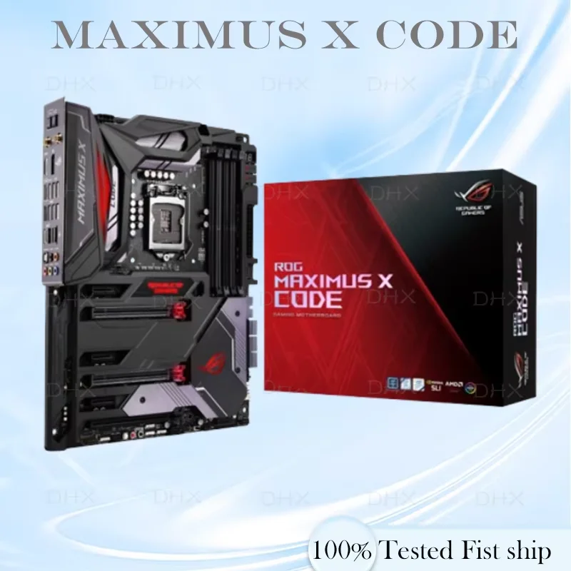 For ROG MAXIMUS X CODE Motherboard 64GB HDMI PCI-E3.0 M.2 LGA 1151 DDR4 ATX Z370 Mainboard 100% Tested Fully Work be Fast ship D