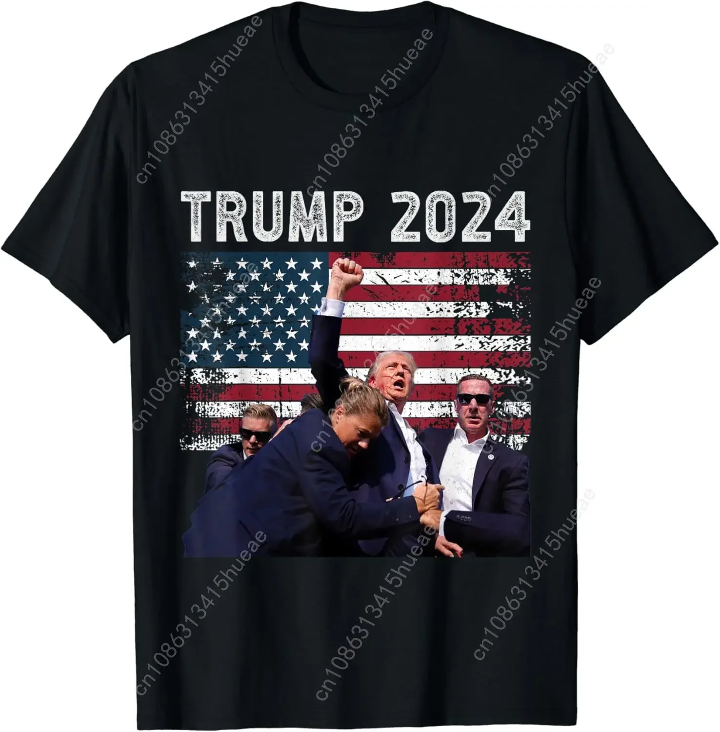 

US Flag Donald Trump Election Rally Shooting 2024 T-Shirt