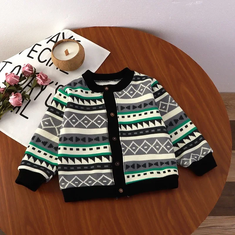 Children's Coats Children's Cardigan Jacket Boys Girls Warm Outside To Wear Cashmere and Thick Coats Winter Jacket for Girls