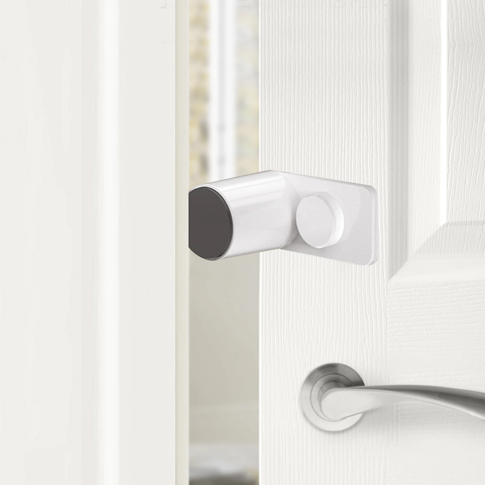 

2Pcs Door Stopper Baby Finger Pinch Guard Safety Protective Revolving Adhesive Holder Easy Install for Child Home