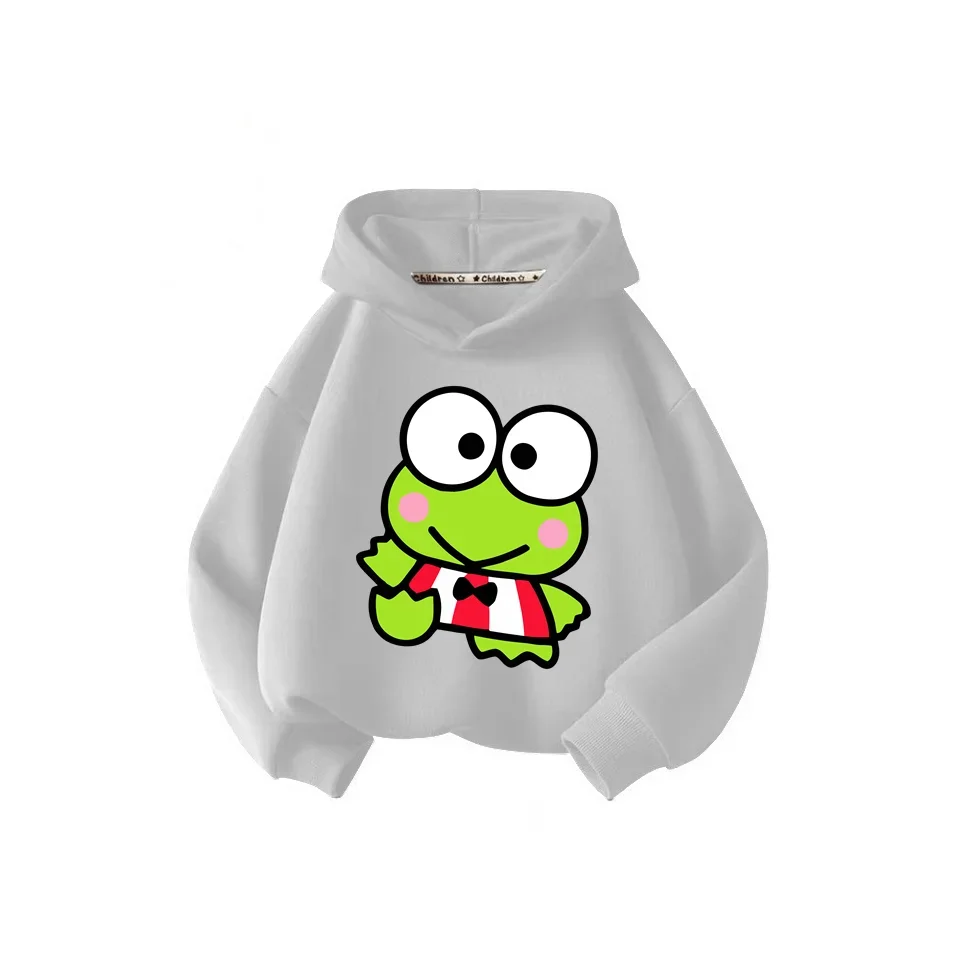 New Fall/Winter 2024 Baby clothing for girls Hello Kitty hoodie Sanli Ou Keroppi Children\'s hoodie top for children