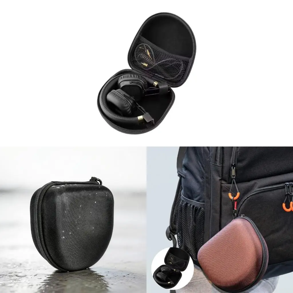 4XFC Travel Headphone Case for Major Series 1-5, Hard Shell Carry Box with Soft Lining, Inner Pocket, and Daily Storage