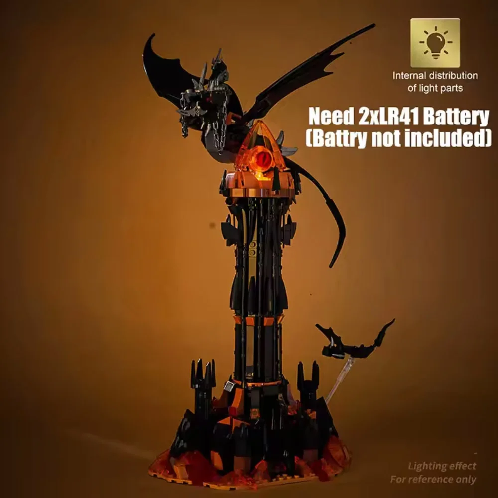 DIY Magic Dark Tower Building Blocks Creative MOC Technical Assembly Bricks STEM Educational Kit Gift for Adults Kids Christmas