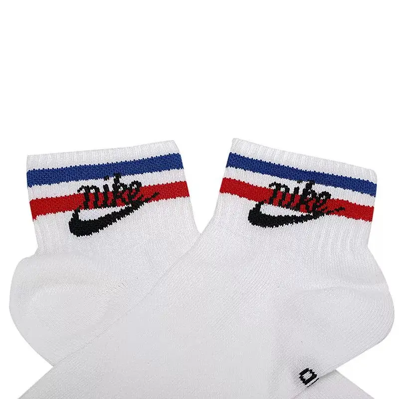 Original Nike Sportswear Breathable Short Socks Couple 3 Pairs White Unisex S M L DA2612-100