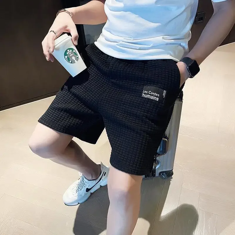 Man Short Pants Graphic White Waffle Personalizate Shorts For Men New In Pant 2024 With Wholesale Xl Elastic Fashion Novelty