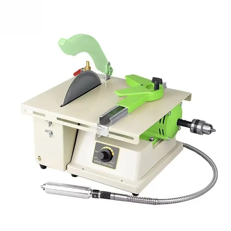 

1380w High Power Multifunctional Jade Carving Machine Compact Bench Grinder Cutter Table Saw for Polishing